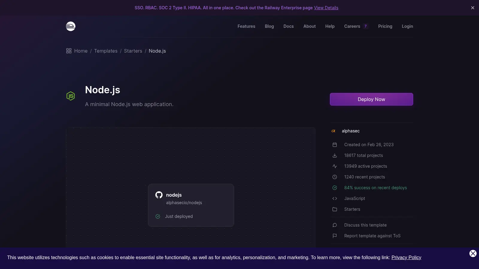 Nodejs screenshot