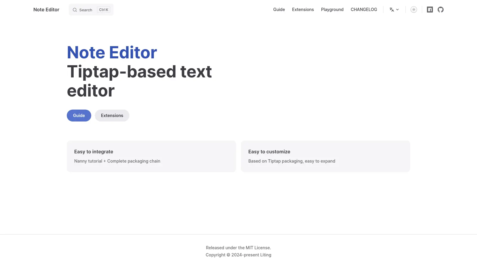 Note Editor screenshot