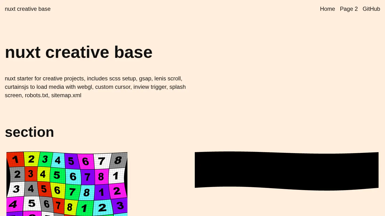 Nuxt Creative Base screenshot