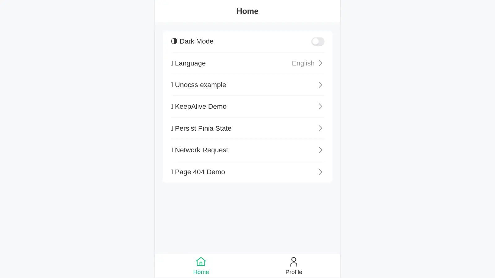 Nuxt Vant Mobile screenshot