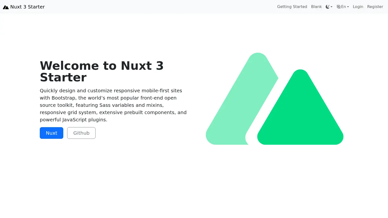 Nuxt3 Starter 2 screenshot