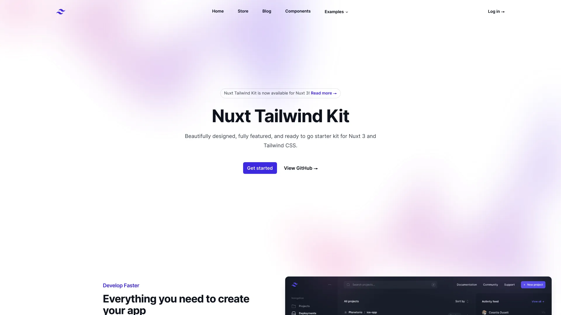 Nuxt3 Tailwind Kit screenshot
