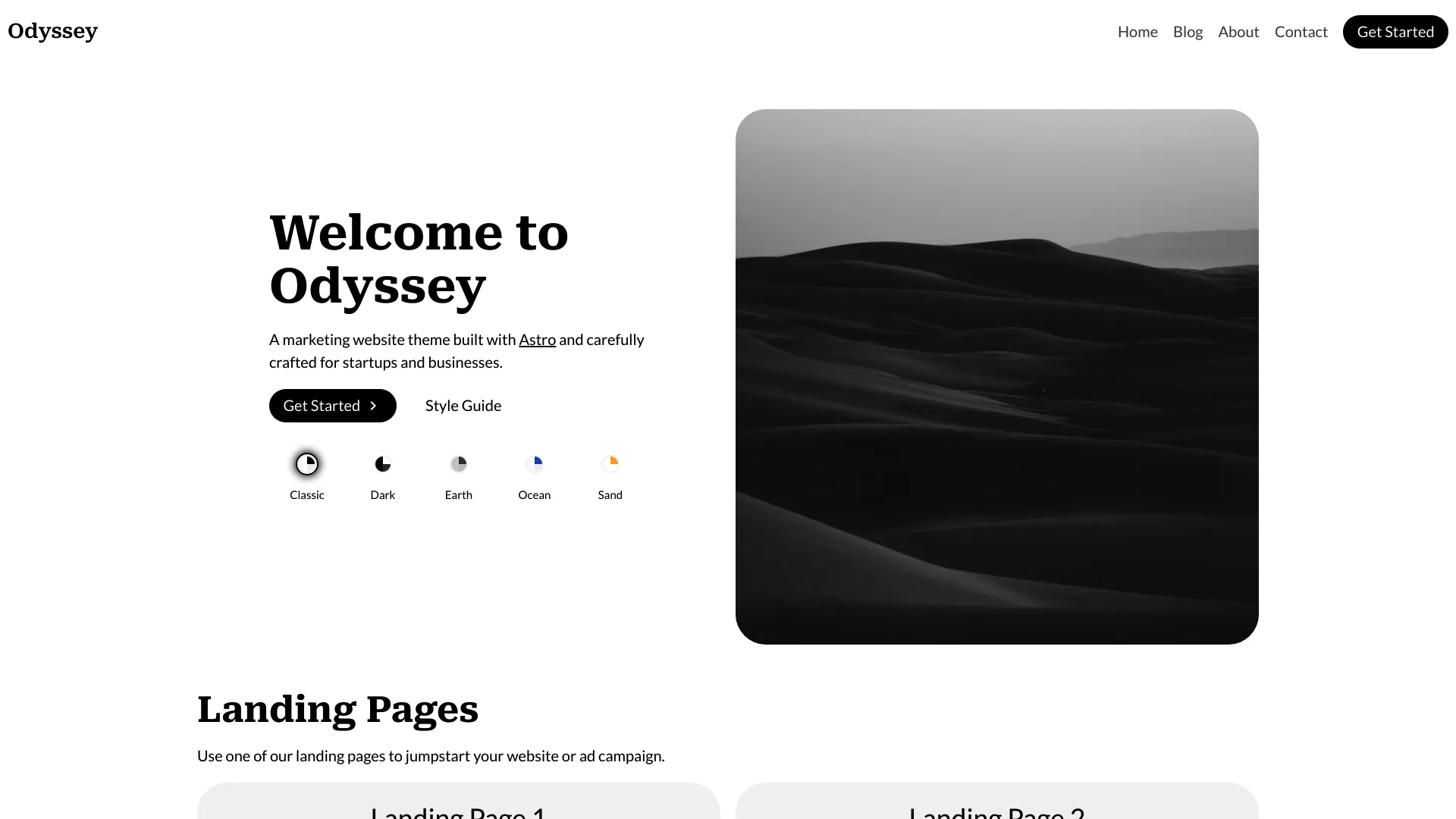 Odyssey Theme screenshot
