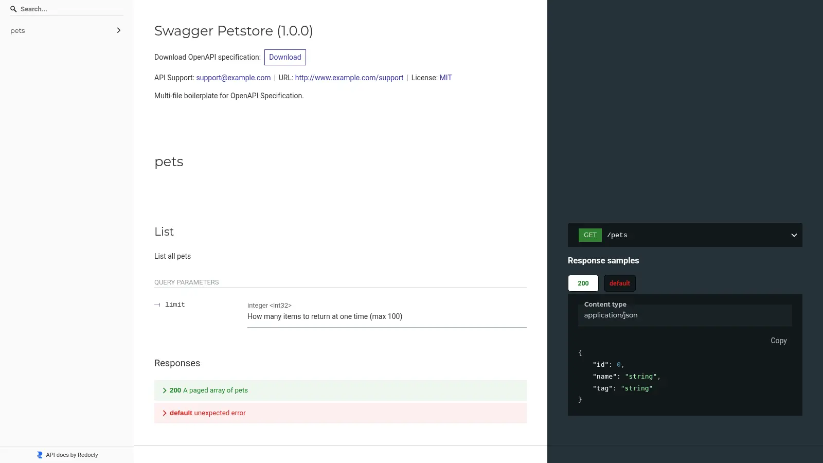 Openapi Boilerplate screenshot