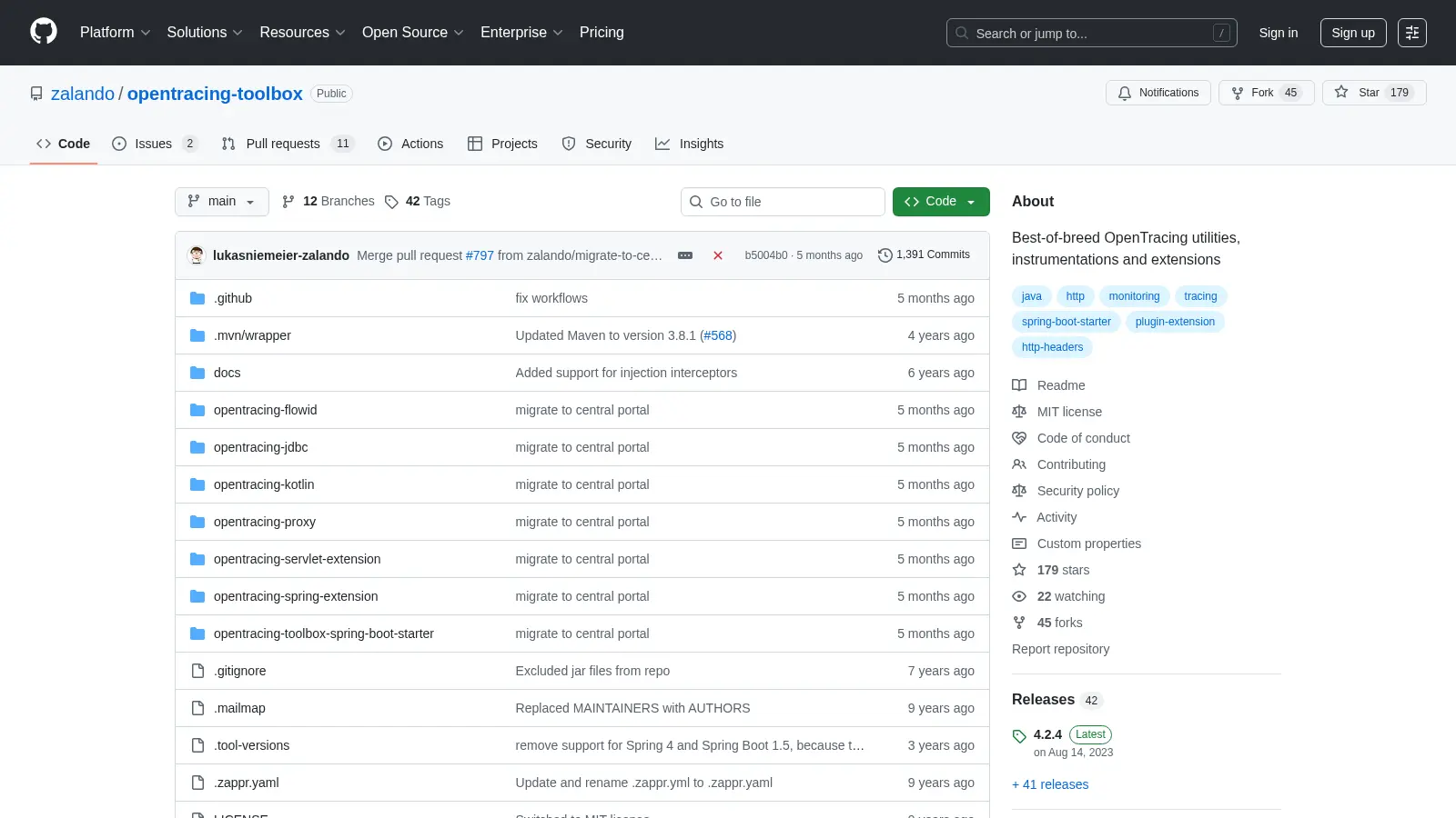 Opentracing Toolbox screenshot