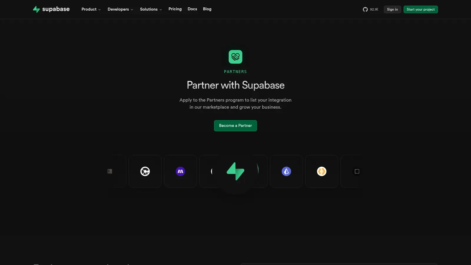 Partner Gallery Example screenshot