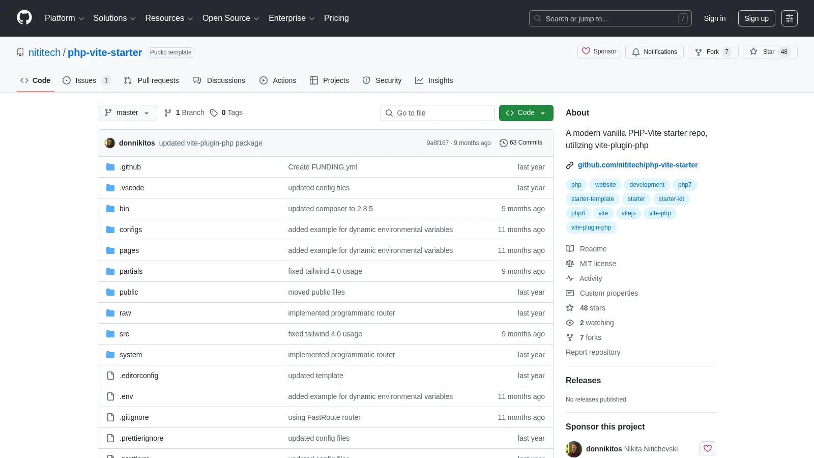 Php Vite Starter screenshot