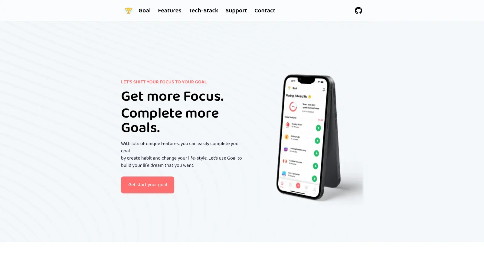 Pomodoro Goal screenshot