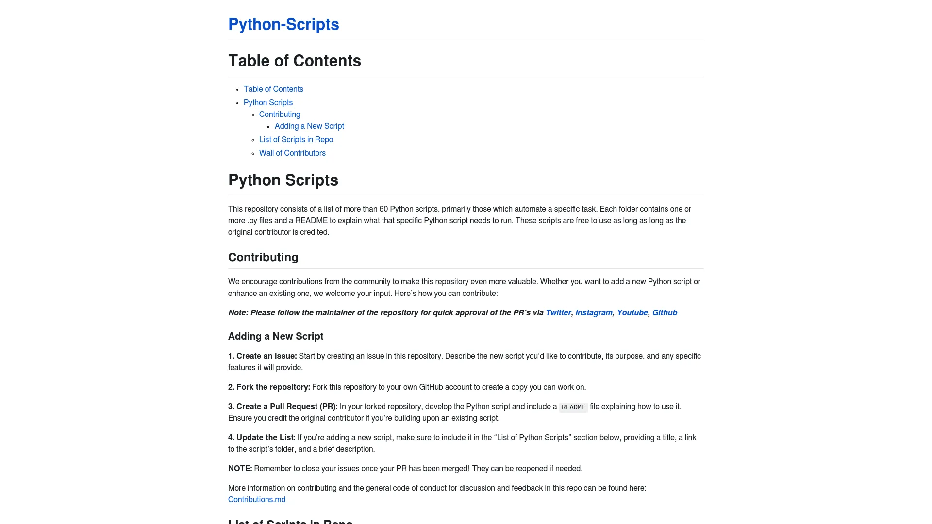 Python Scripts screenshot