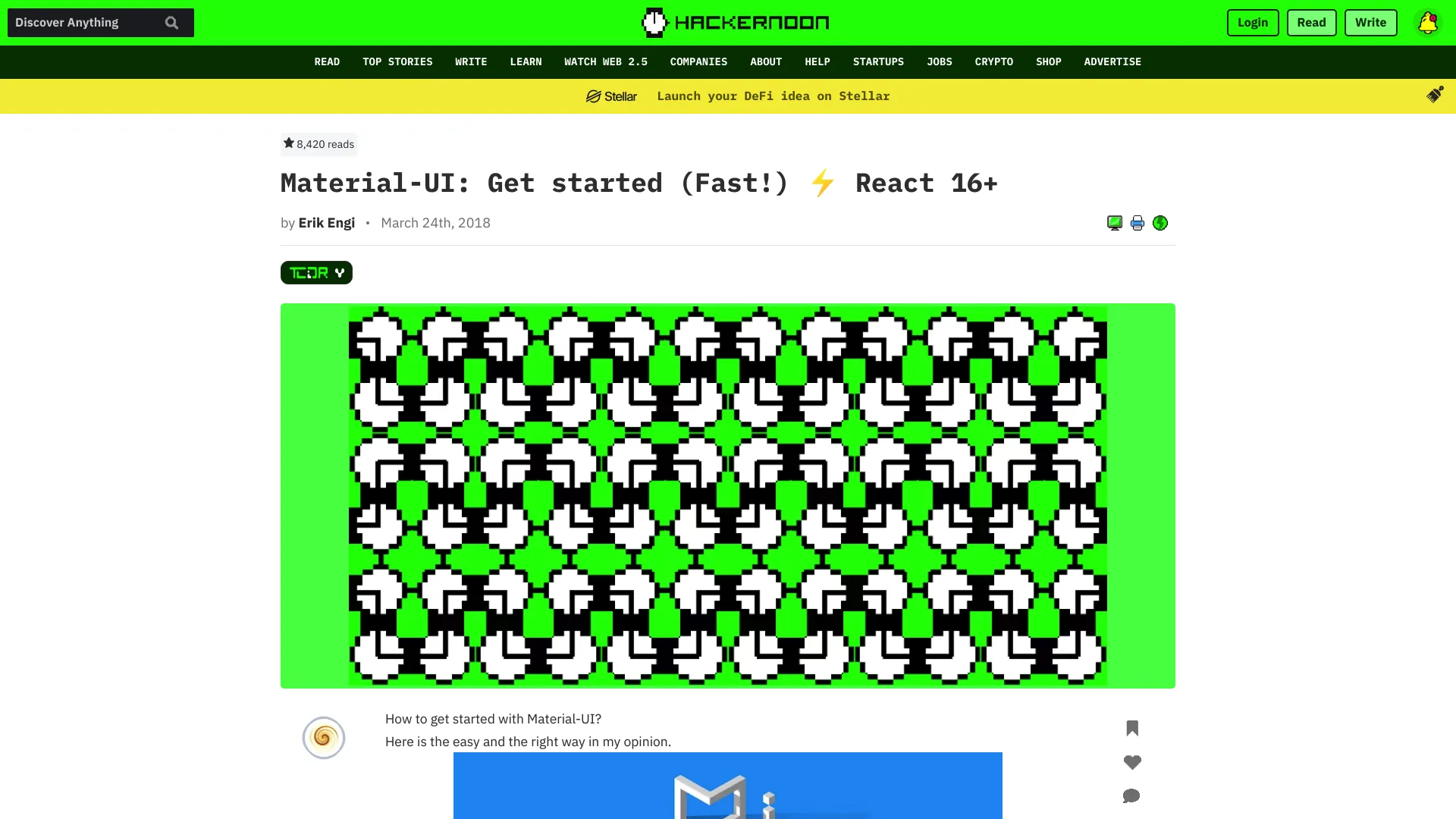 Razzle Material Ui Styled Example screenshot