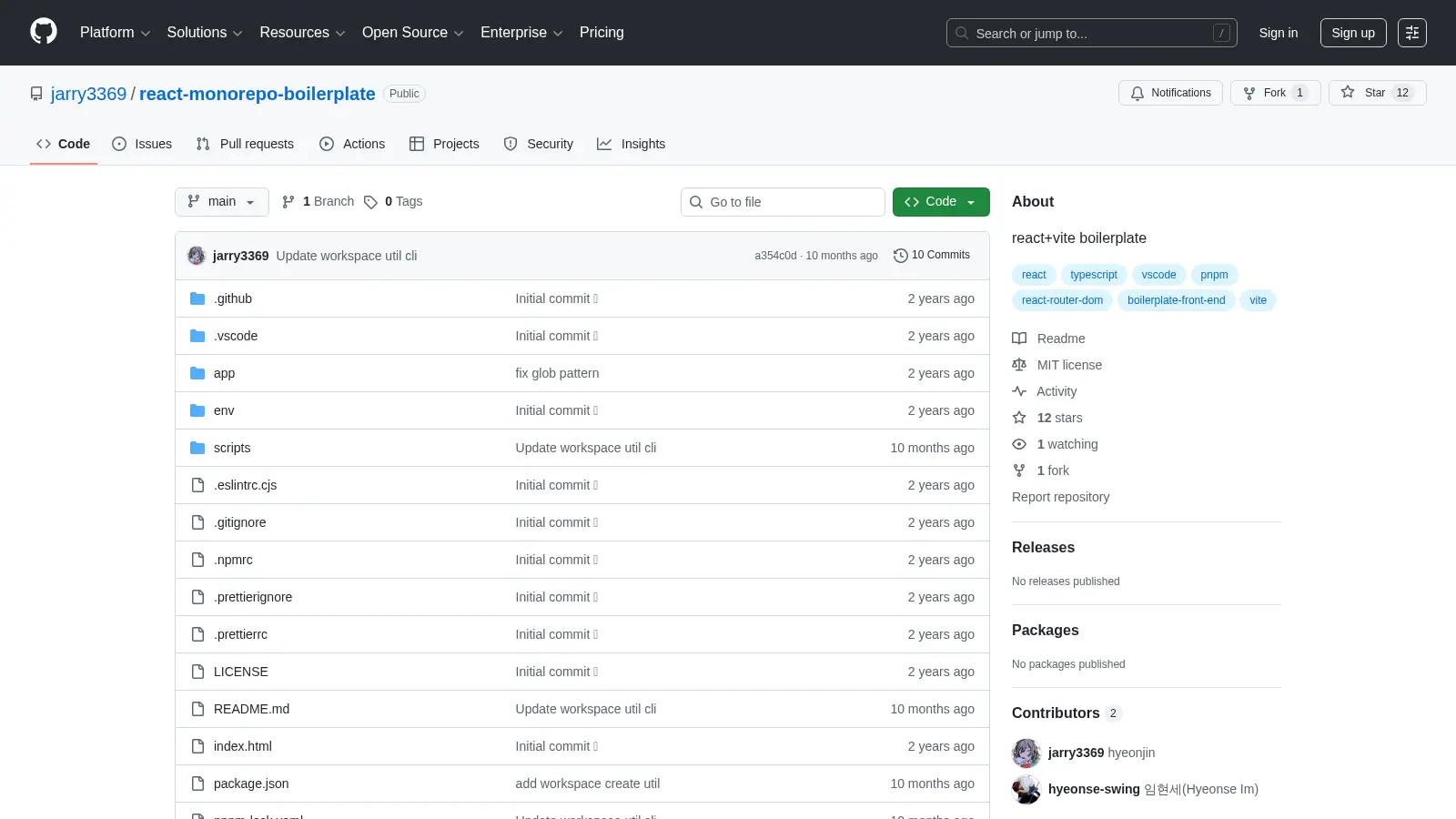 React Monorepo Boilerplate screenshot