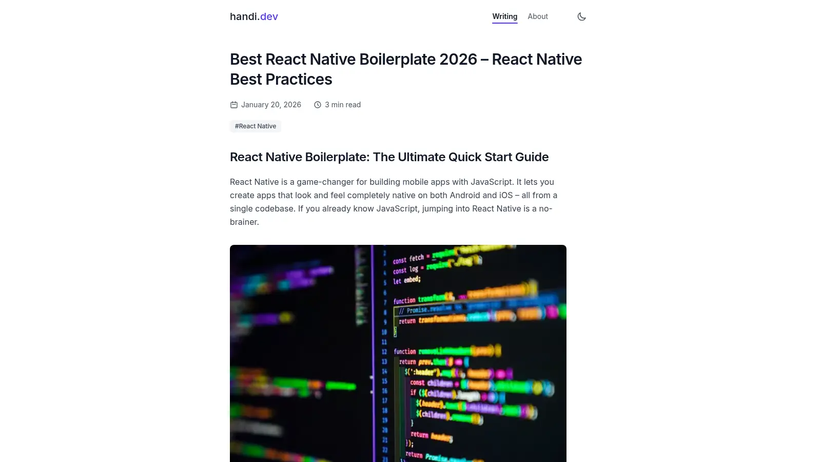 React Native Boilerplate 7 screenshot