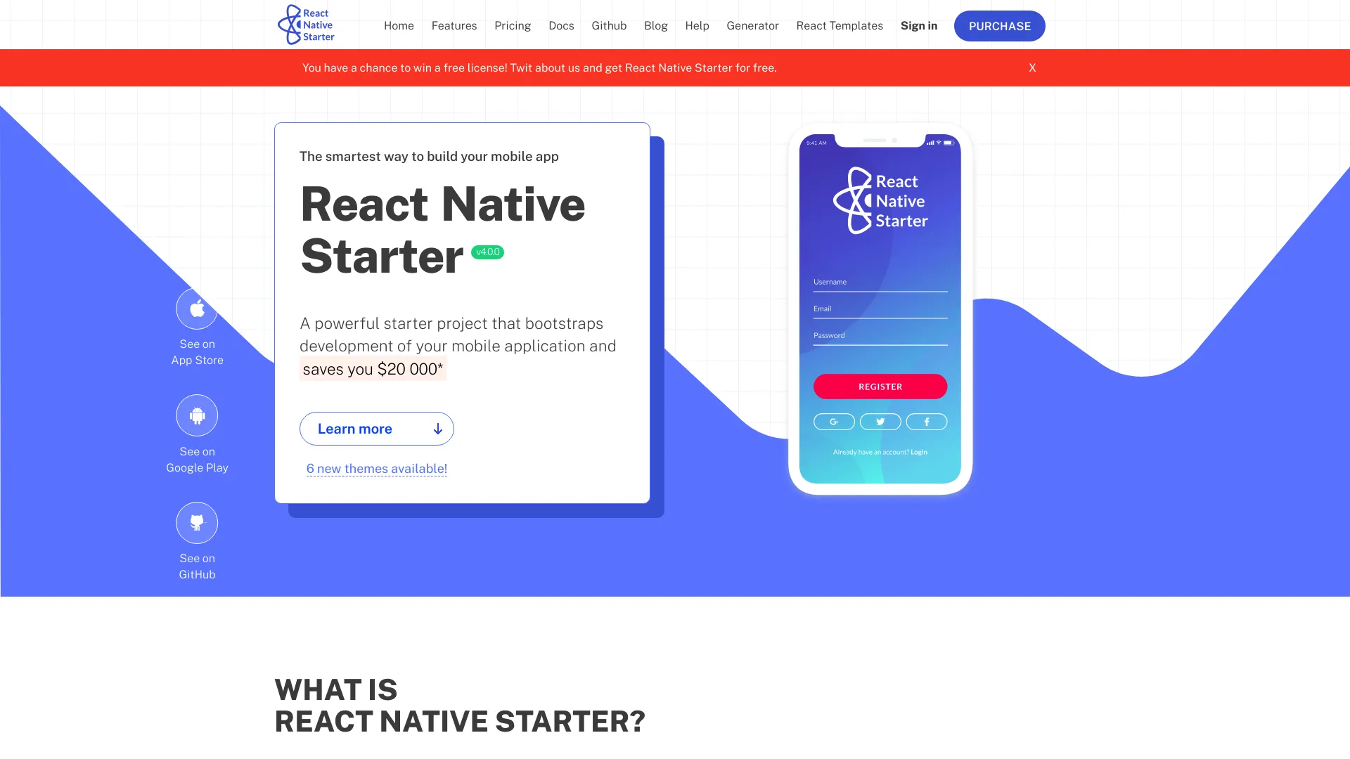 React Native Starter screenshot