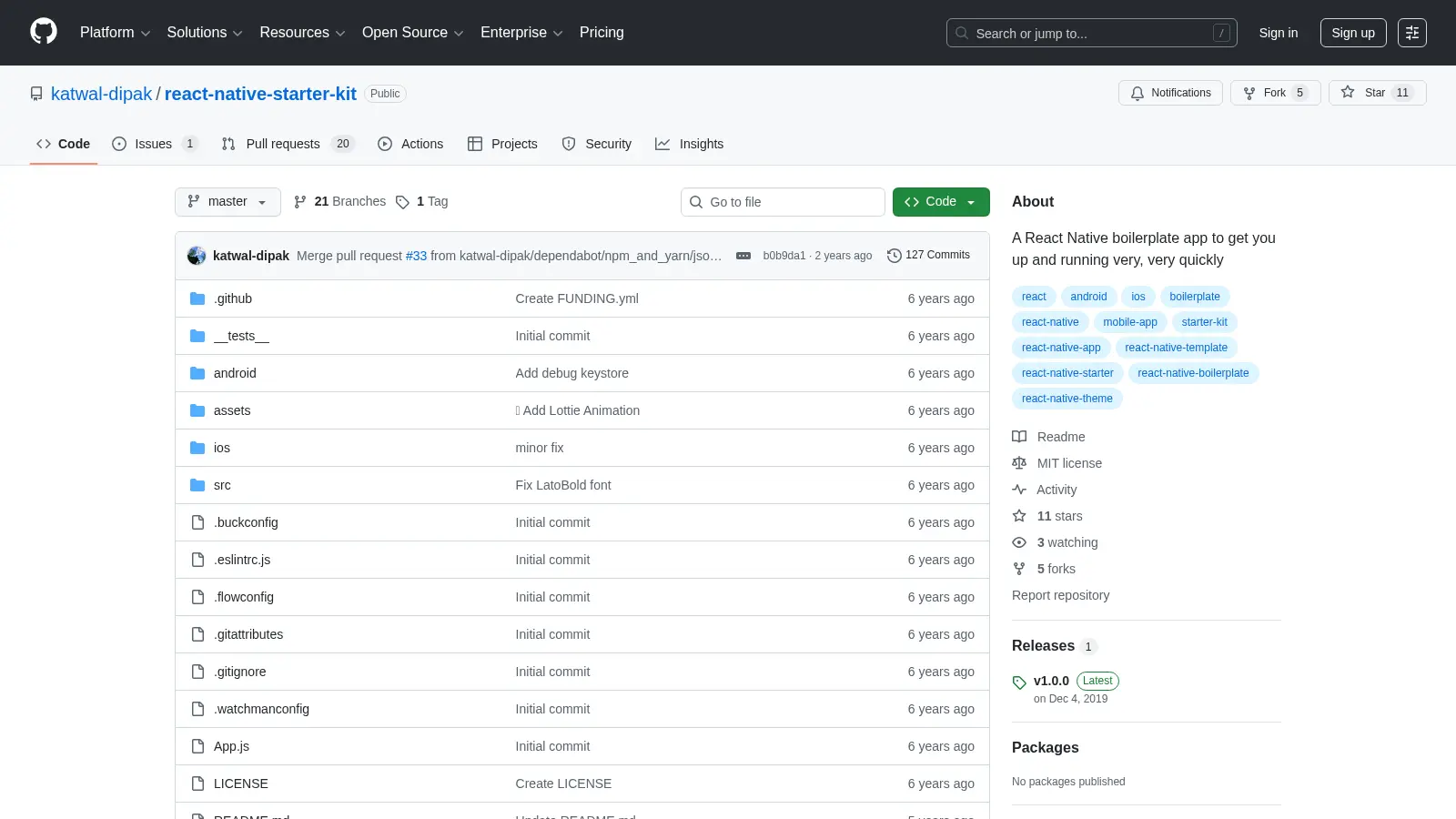 React Native Starter Kit screenshot