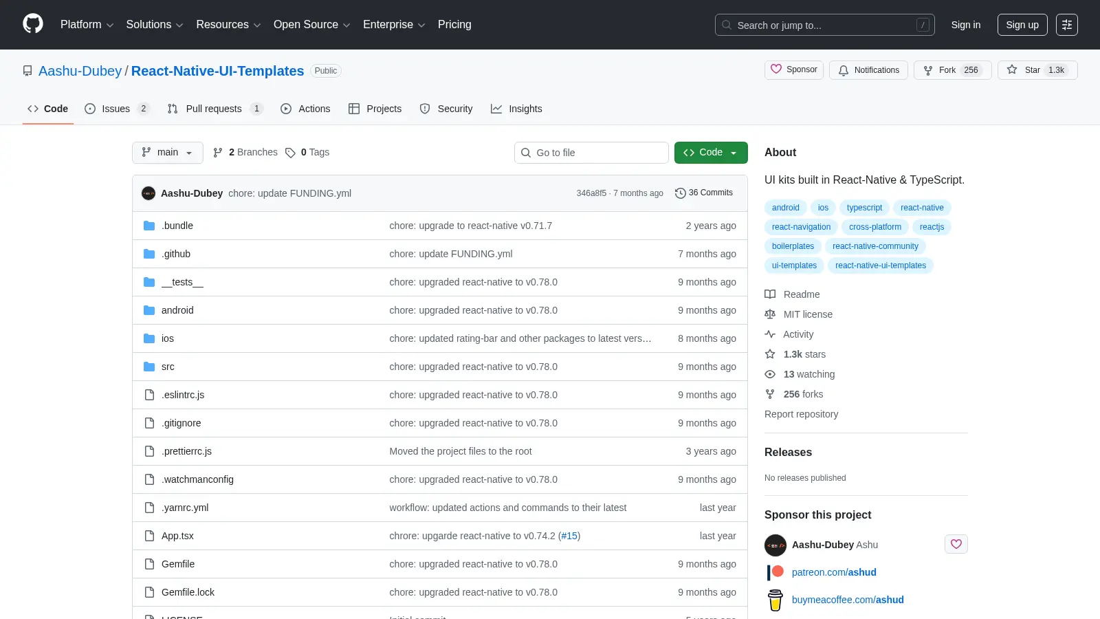 React Native Ui Templates screenshot