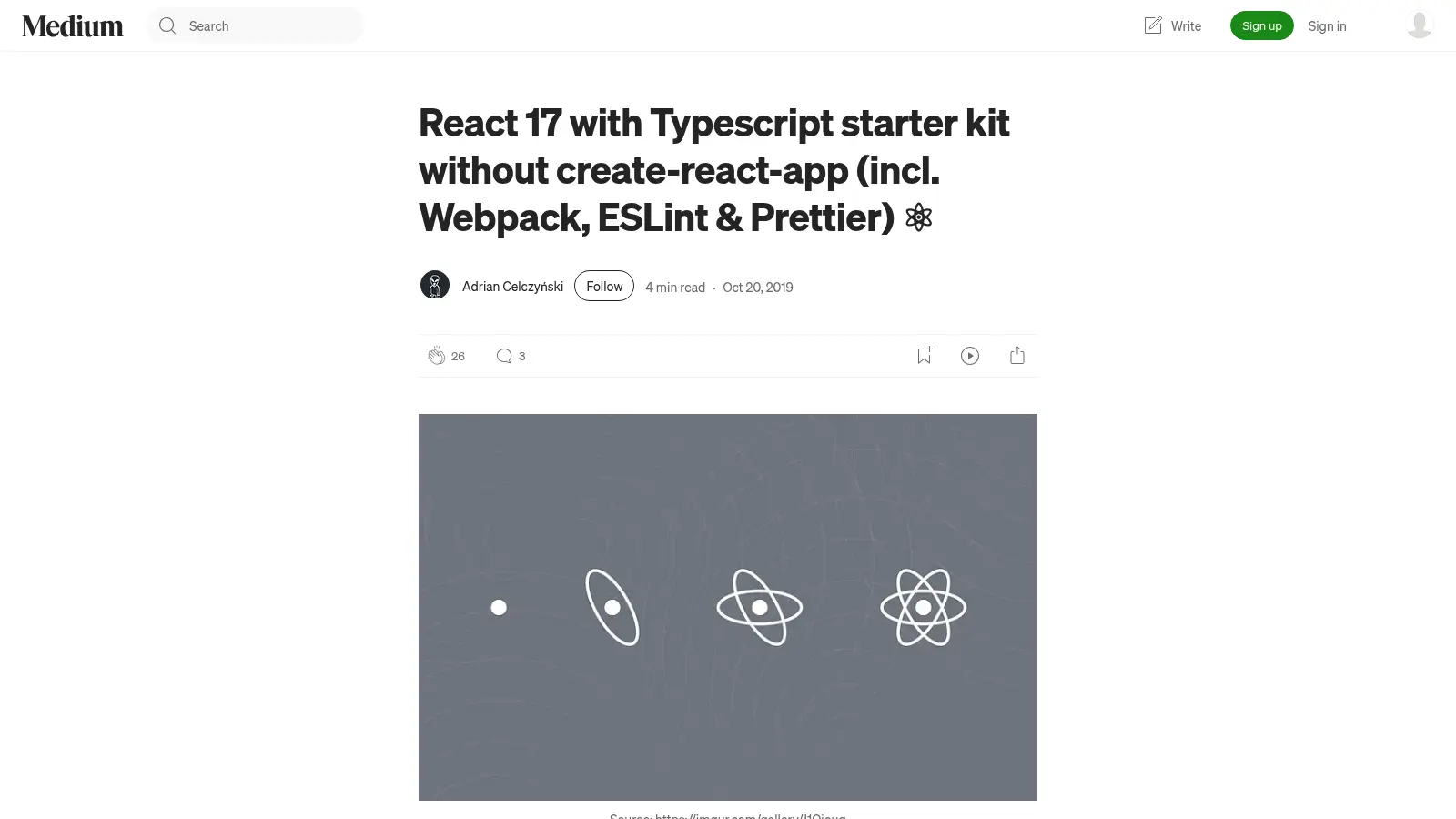 React Typescript Starter screenshot