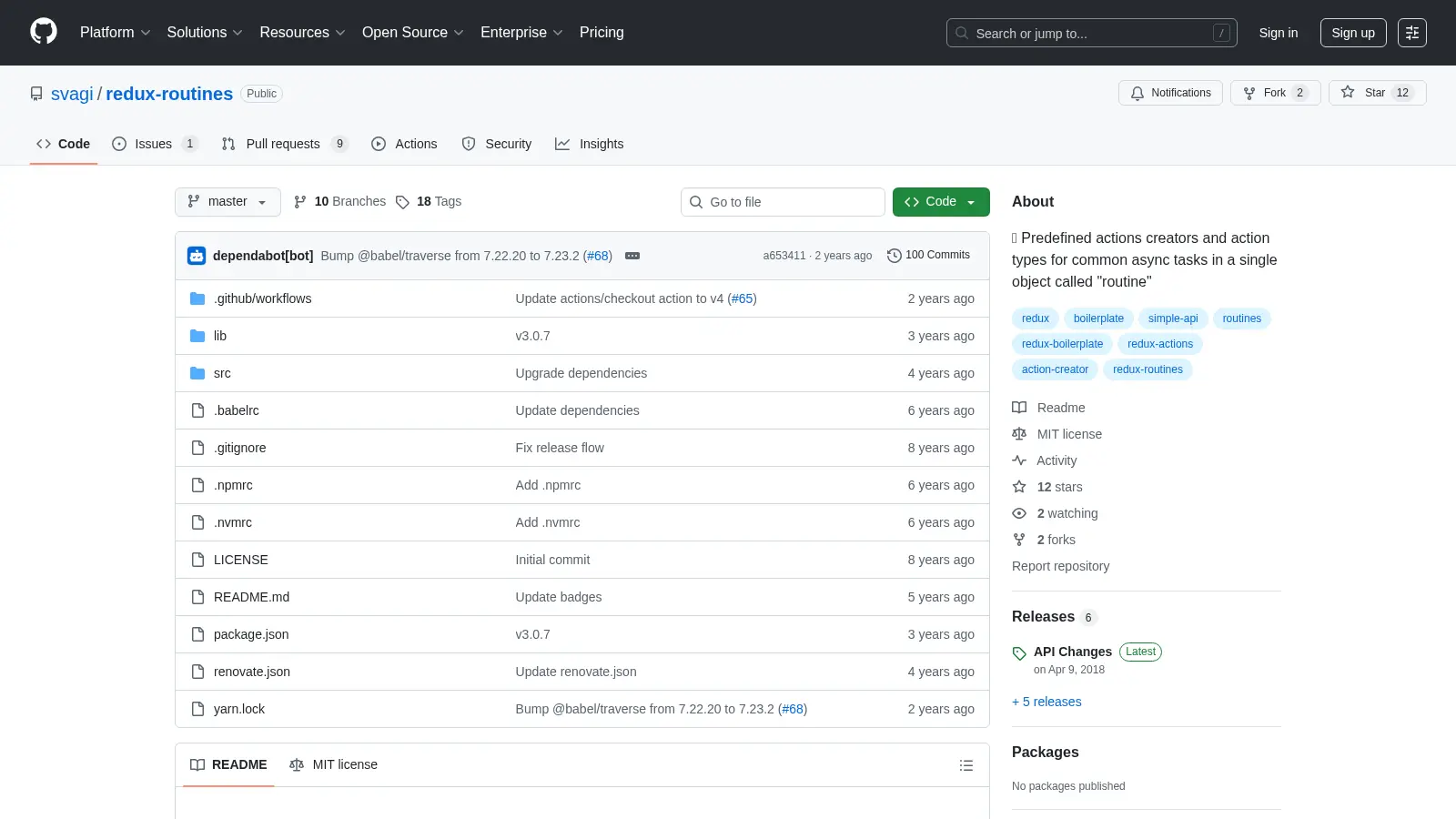 Redux Routines screenshot