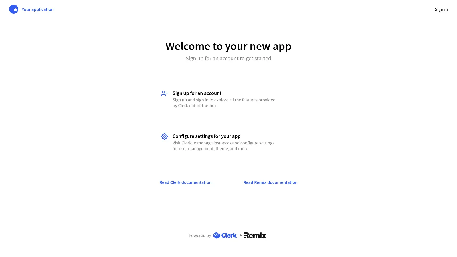 Remix Auth Starter screenshot