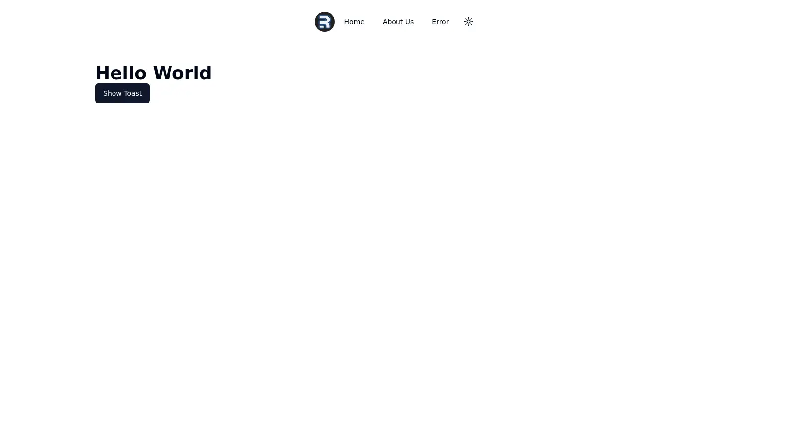 Remix Shadcn Starter screenshot