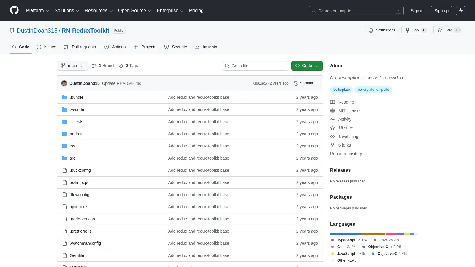 Rn Reduxtoolkit screenshot
