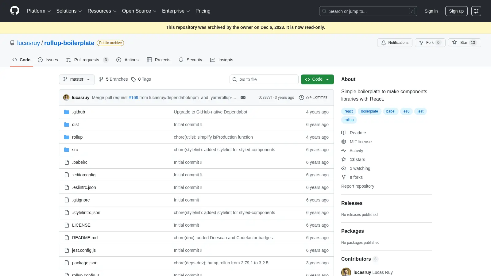 Rollup Boilerplate screenshot