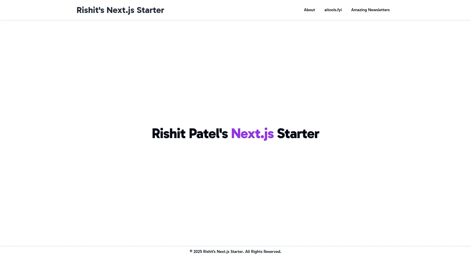 Rp Nextjs Starter screenshot