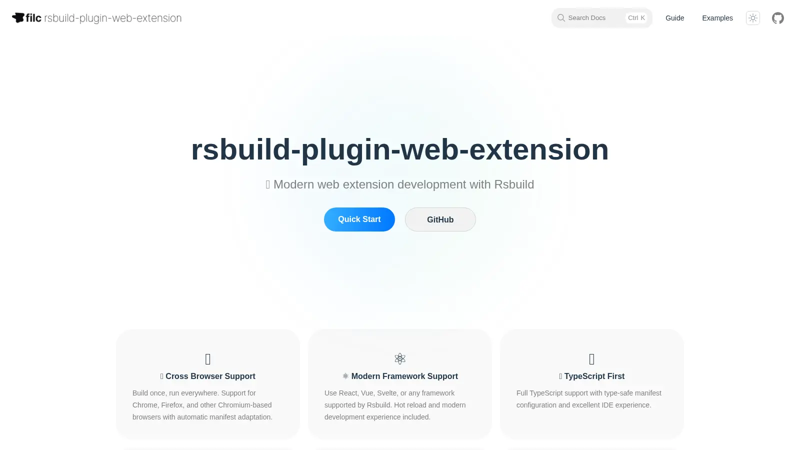Rsbuild Plugin Web Extension screenshot