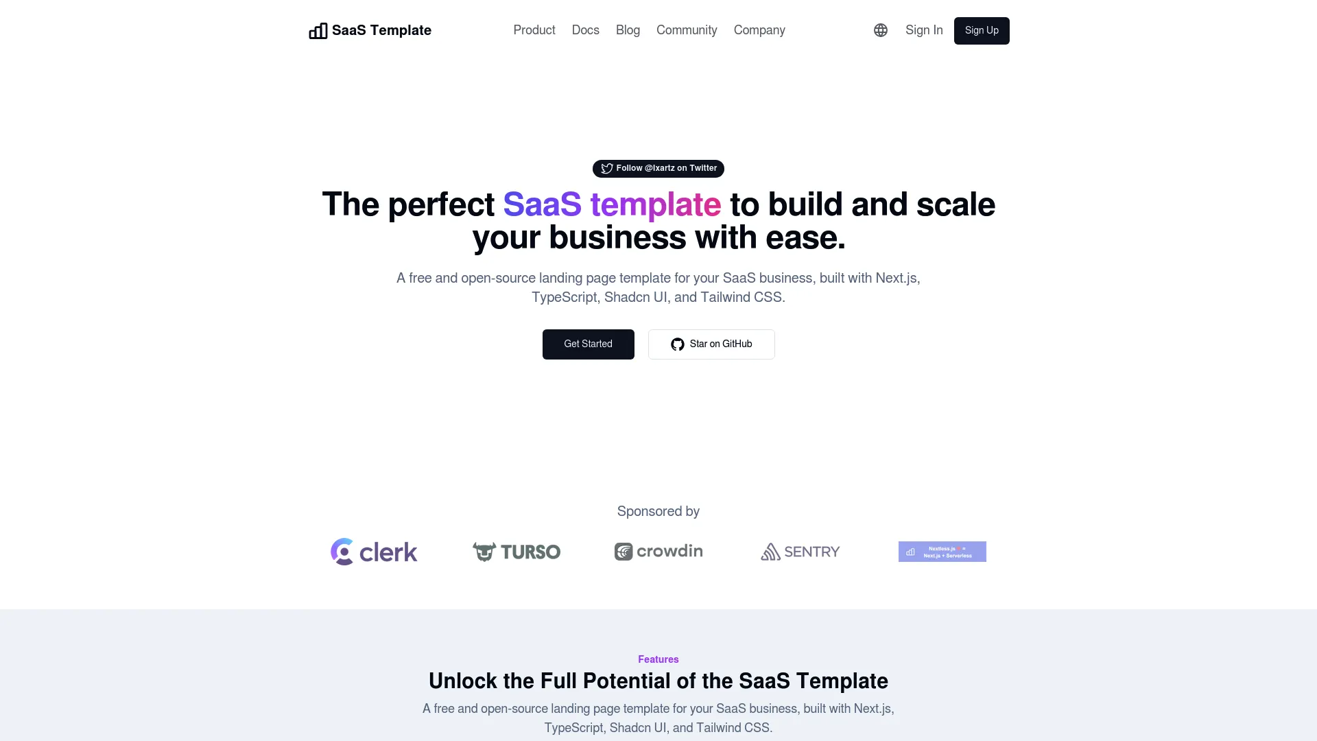 SaaS Boilerplate screenshot