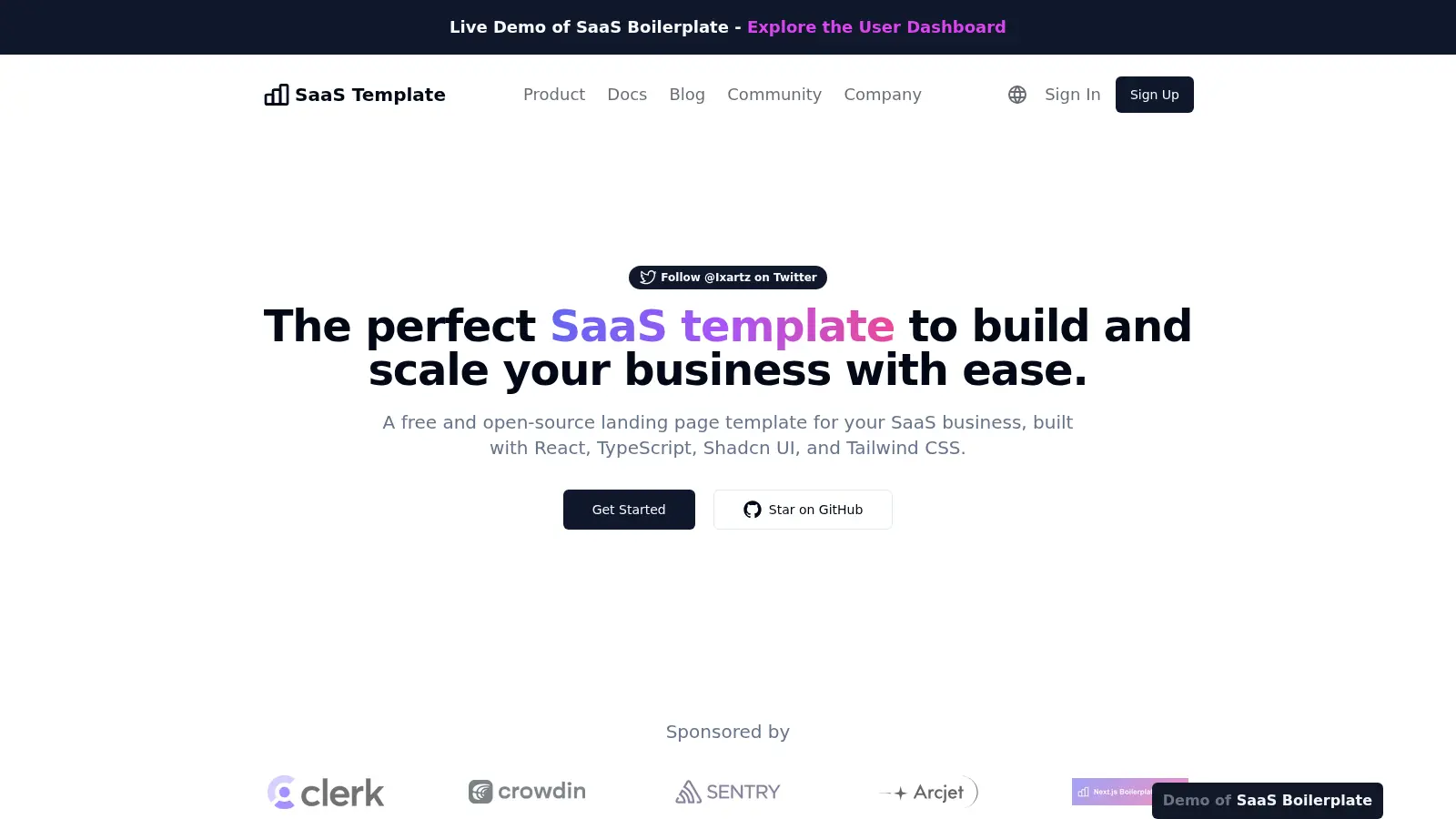 Saas Boilerplate 2 screenshot