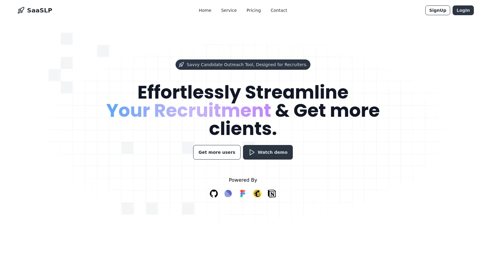 Saas Landing Page screenshot