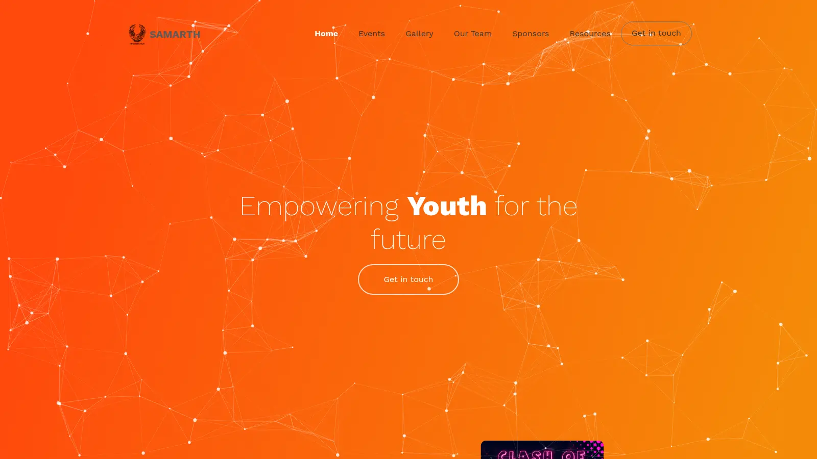 Samarth Website screenshot