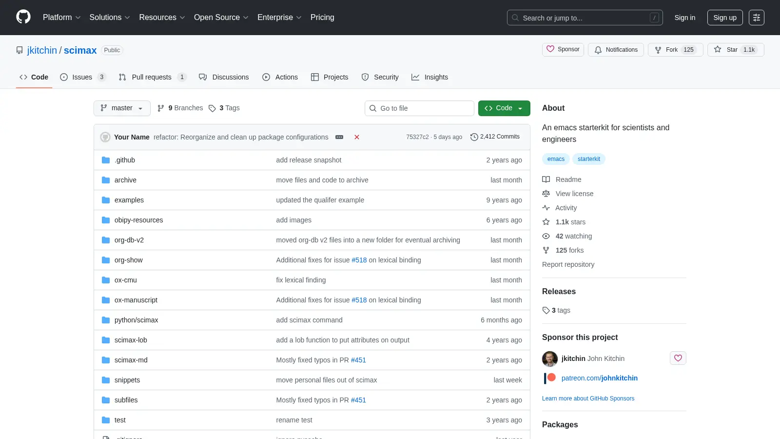Scimax screenshot