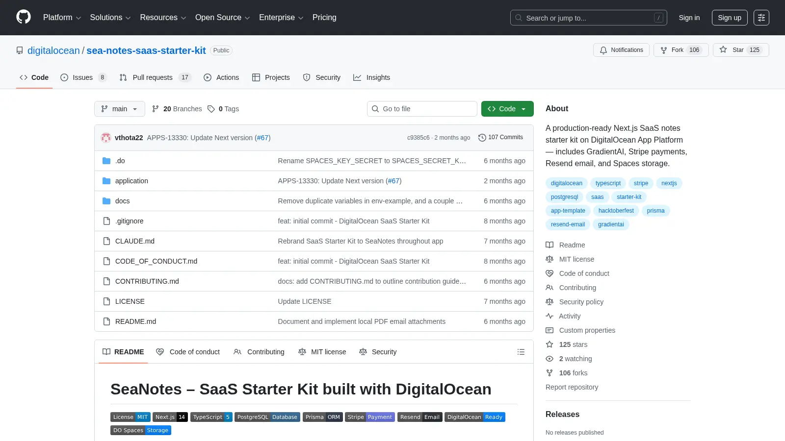 Sea Notes Saas Starter Kit screenshot