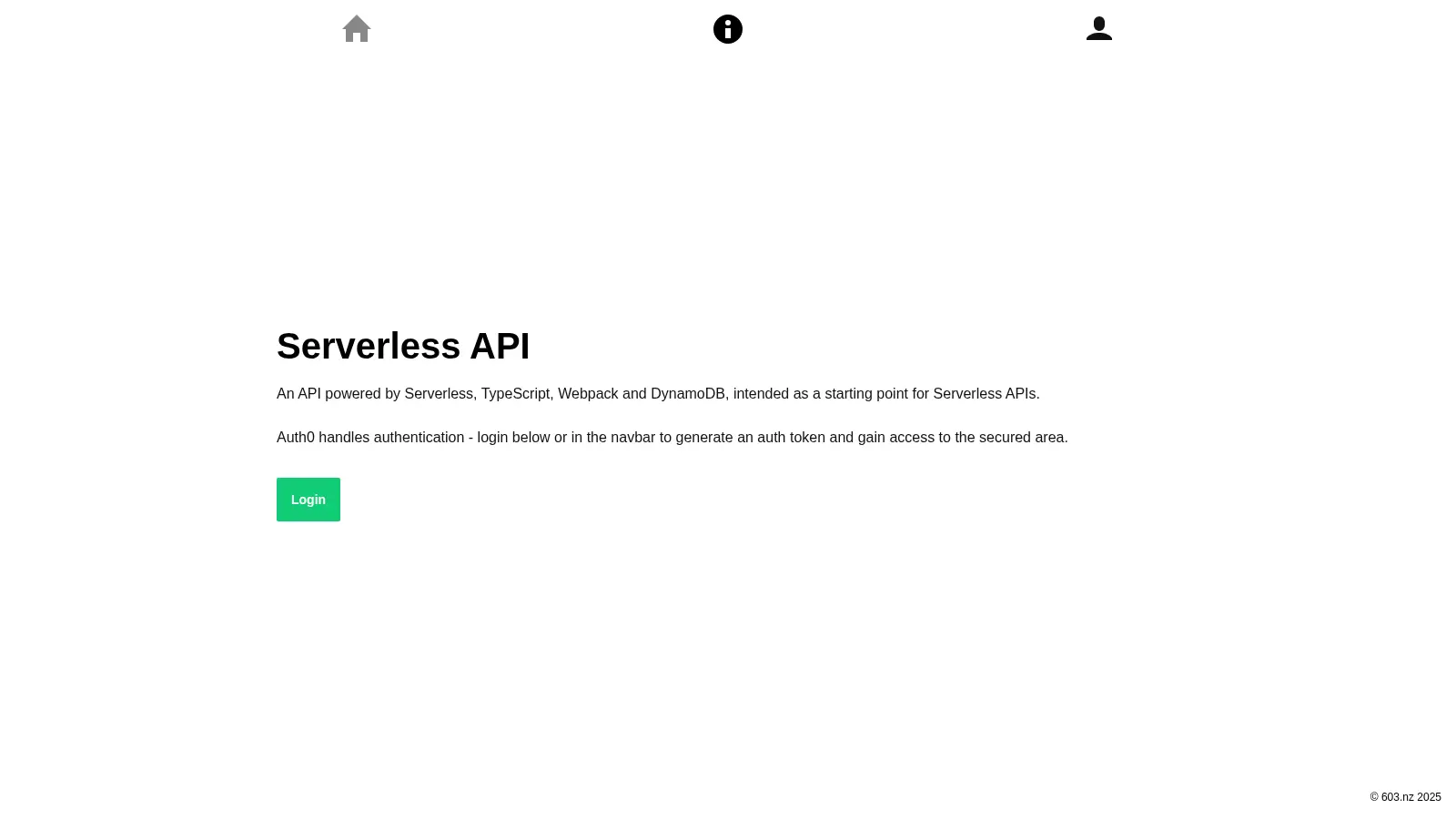 Serverless Node Dynamodb Api screenshot