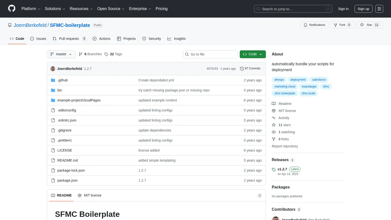 Sfmc Boilerplate screenshot