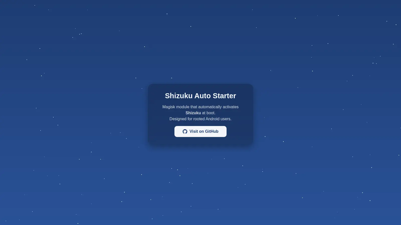 Shizuku Auto Starter screenshot