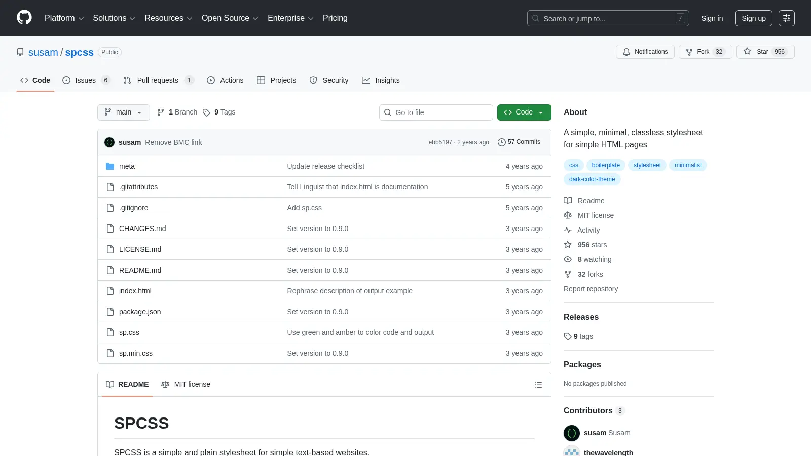 Spcss screenshot