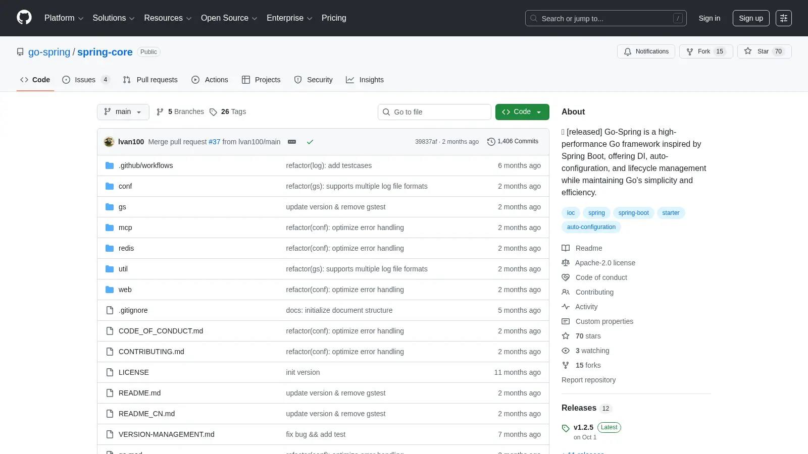 Spring Core screenshot