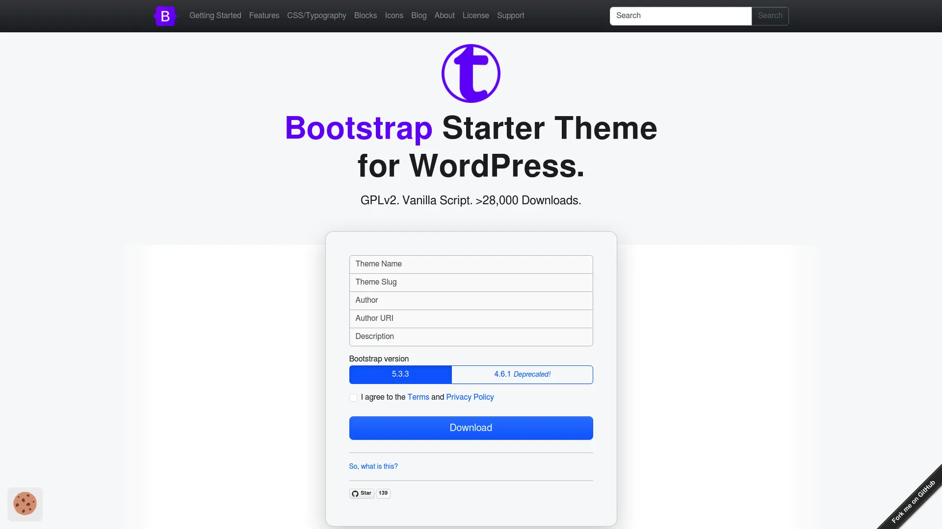 Starter Bootstrap screenshot