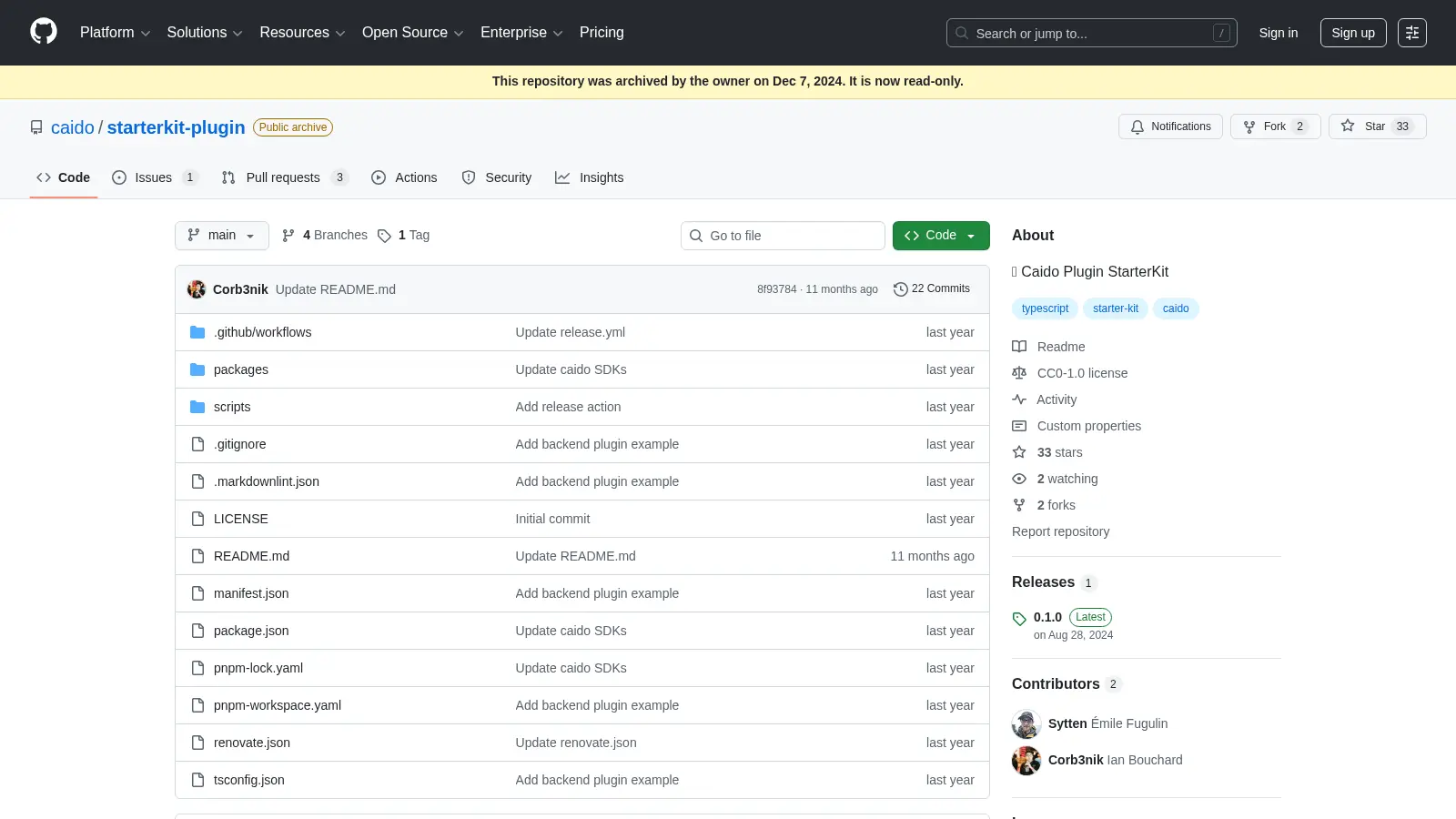Starterkit Plugin screenshot