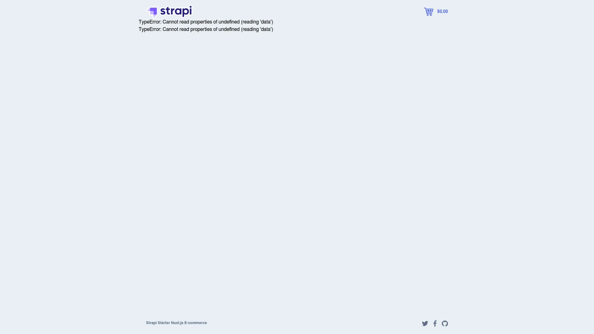 Strapi Starter Nuxt E Commerce screenshot