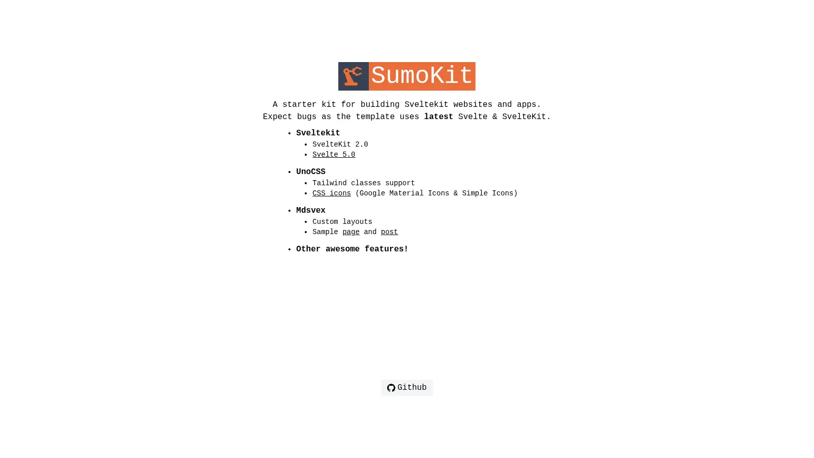 Sumo Sveltekit screenshot