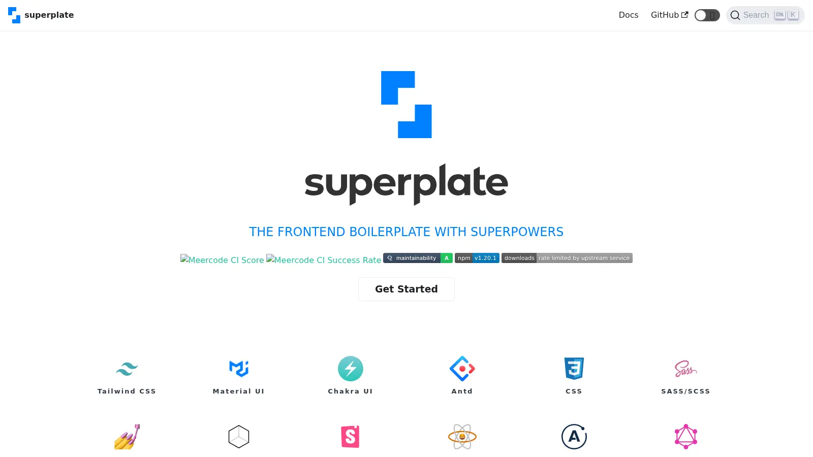 Superplate screenshot