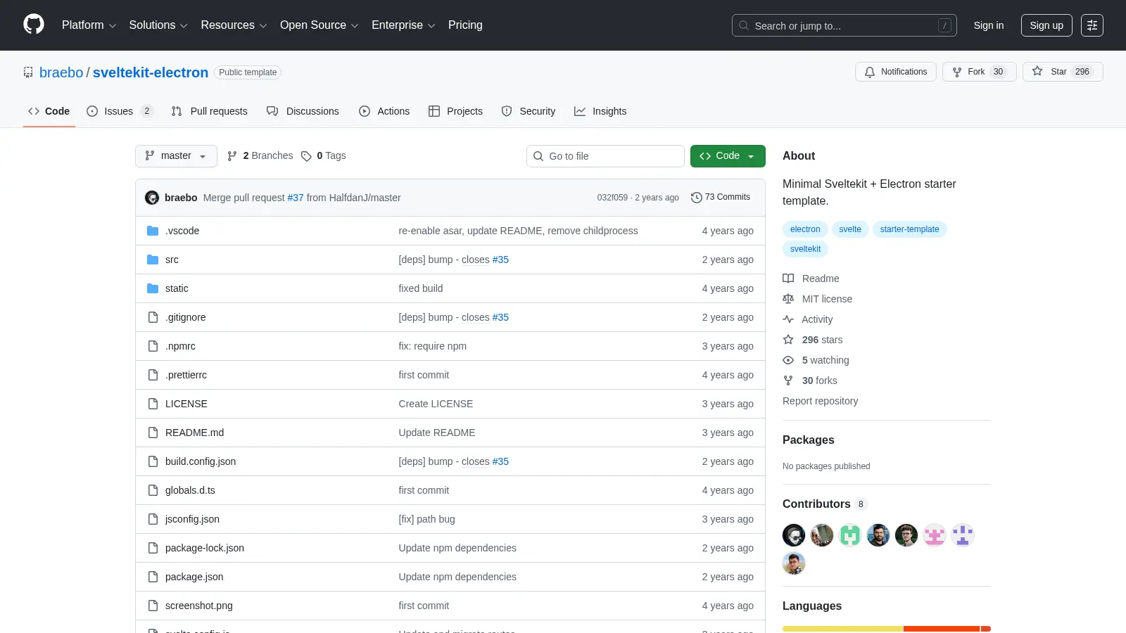 Sveltekit Electron screenshot