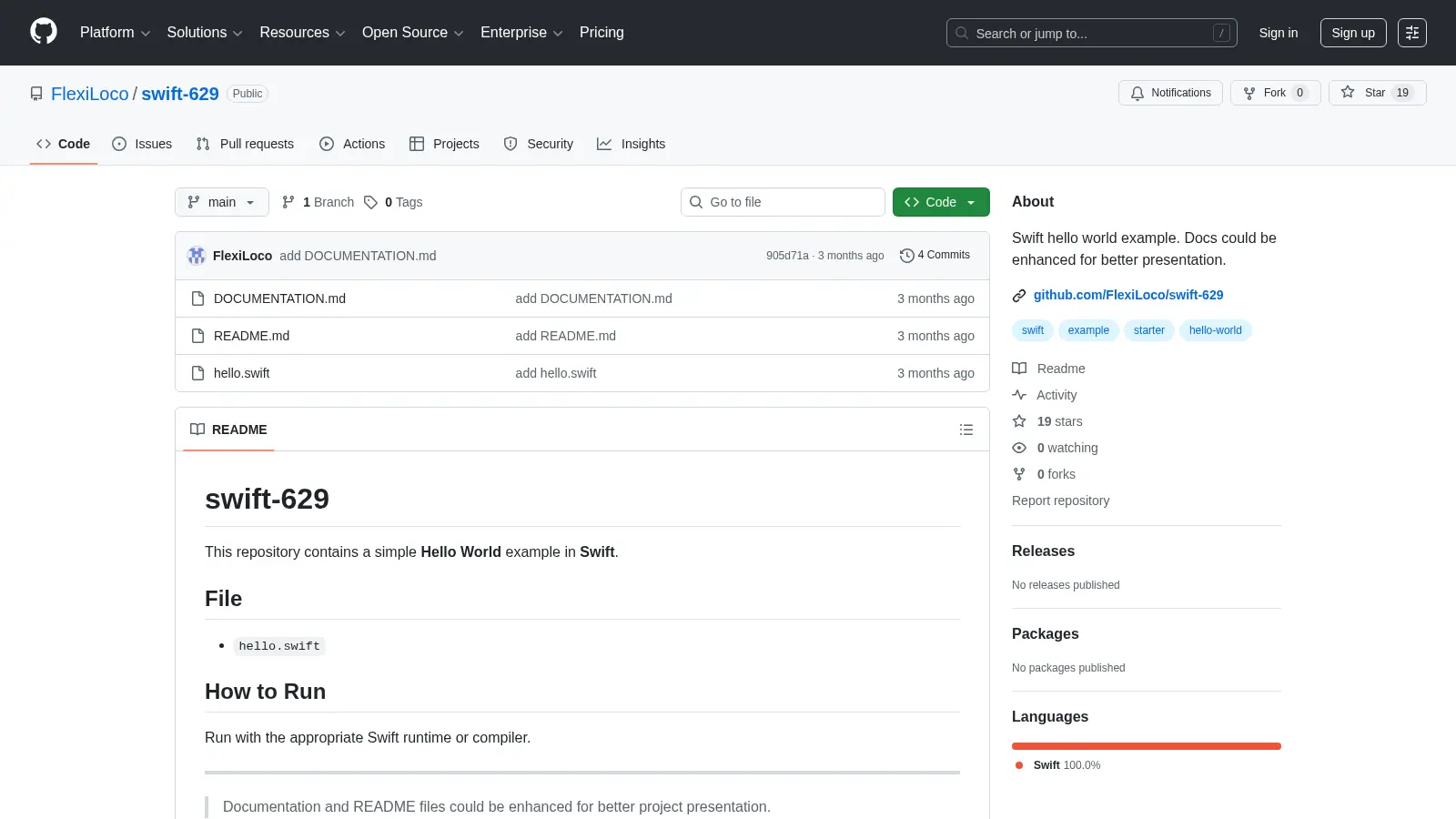 Swift 629 screenshot