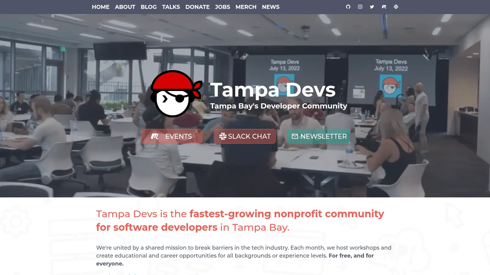 Tampadevs screenshot