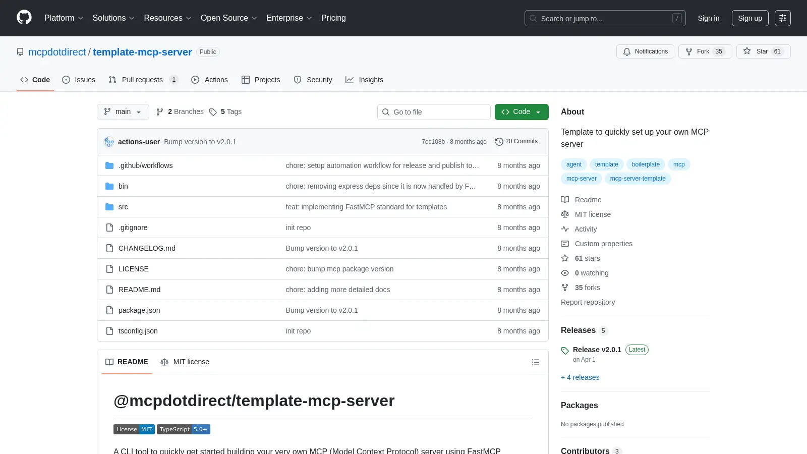 Template Mcp Server screenshot