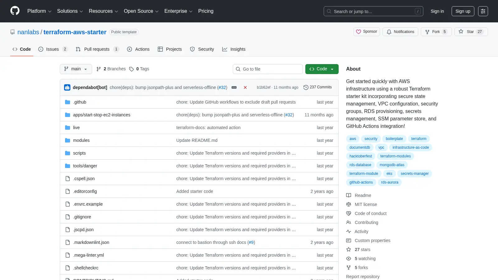Terraform Aws Starter screenshot