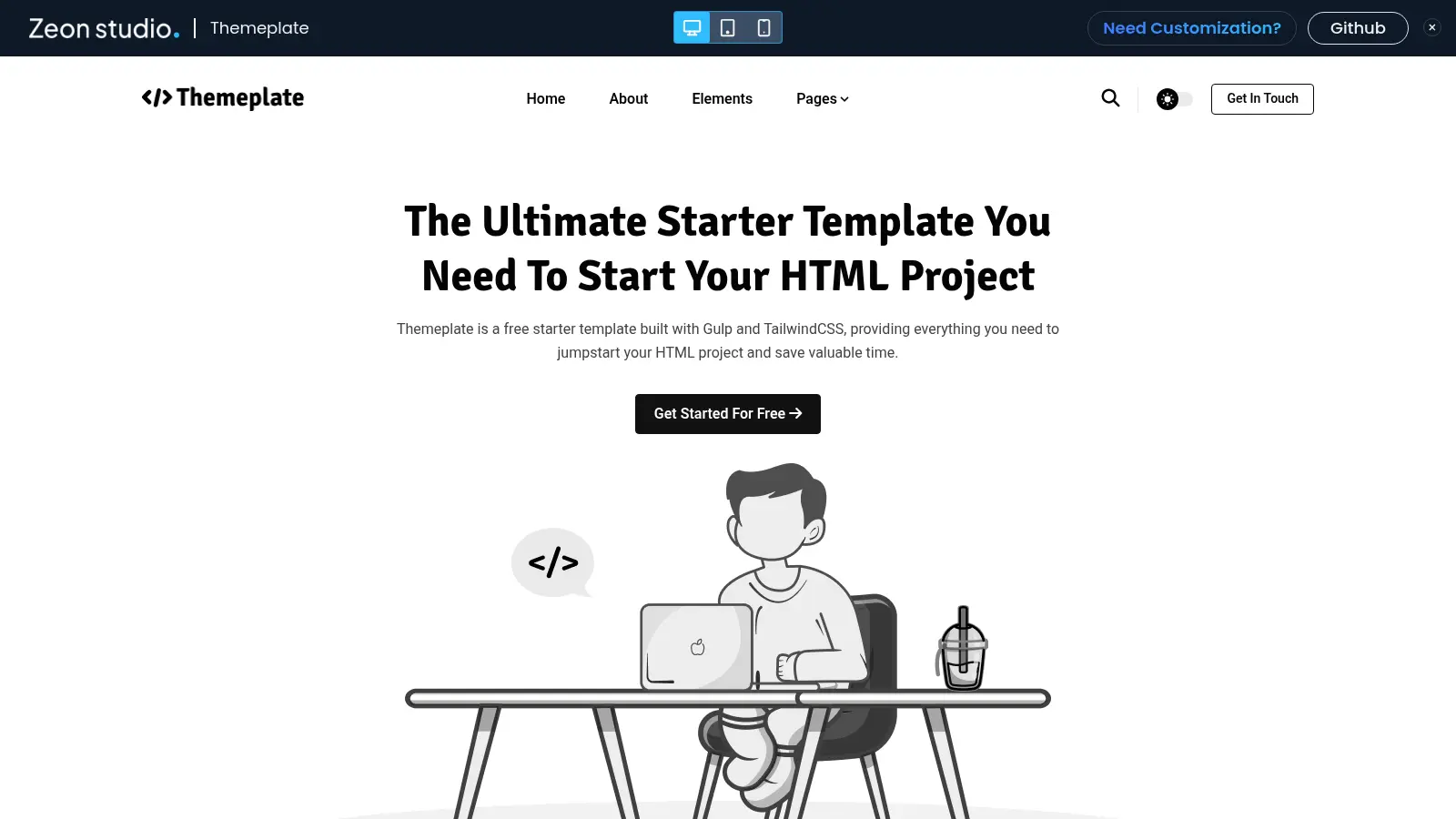 Themeplate screenshot