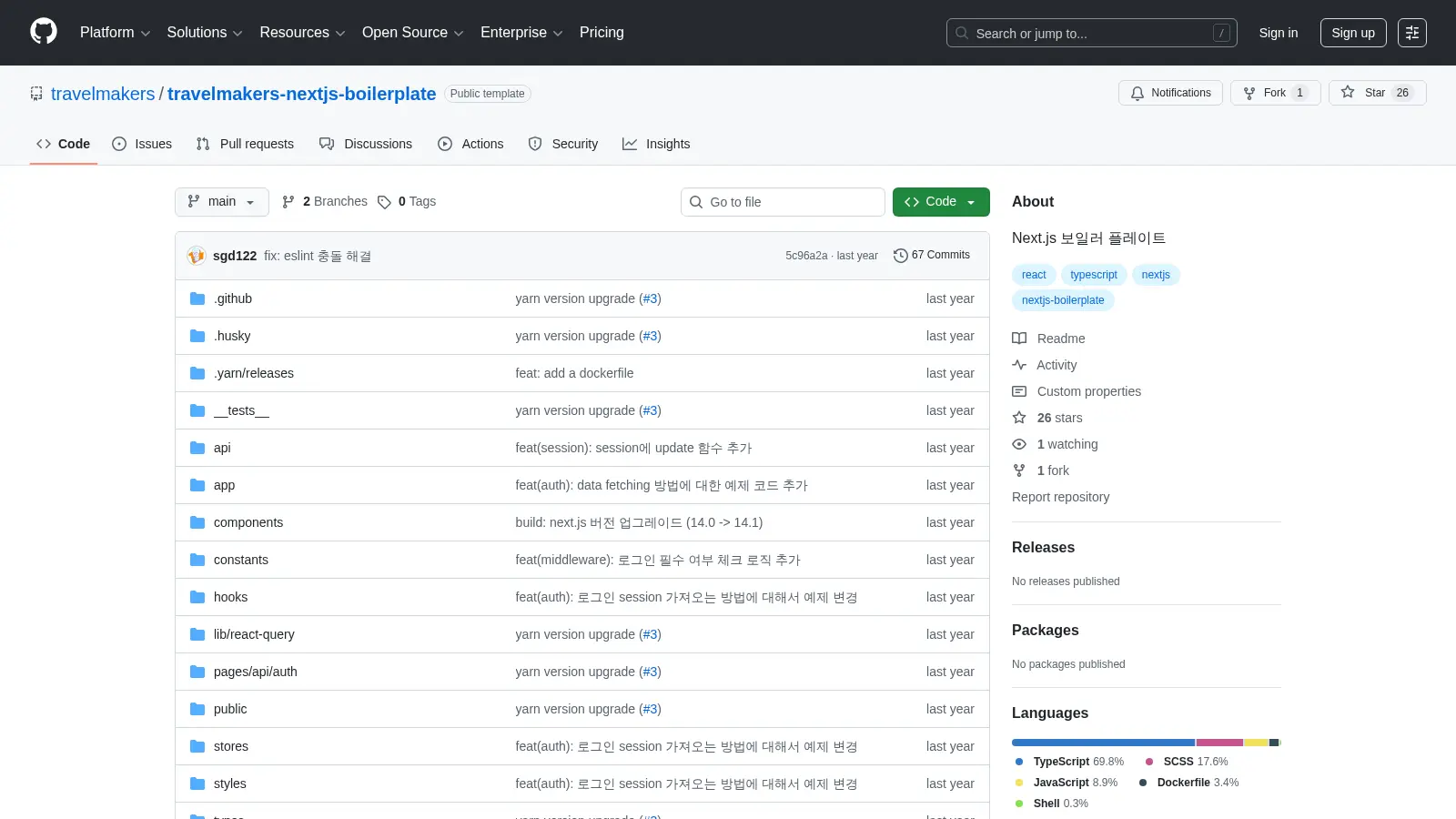 Travelmakers Nextjs Boilerplate screenshot